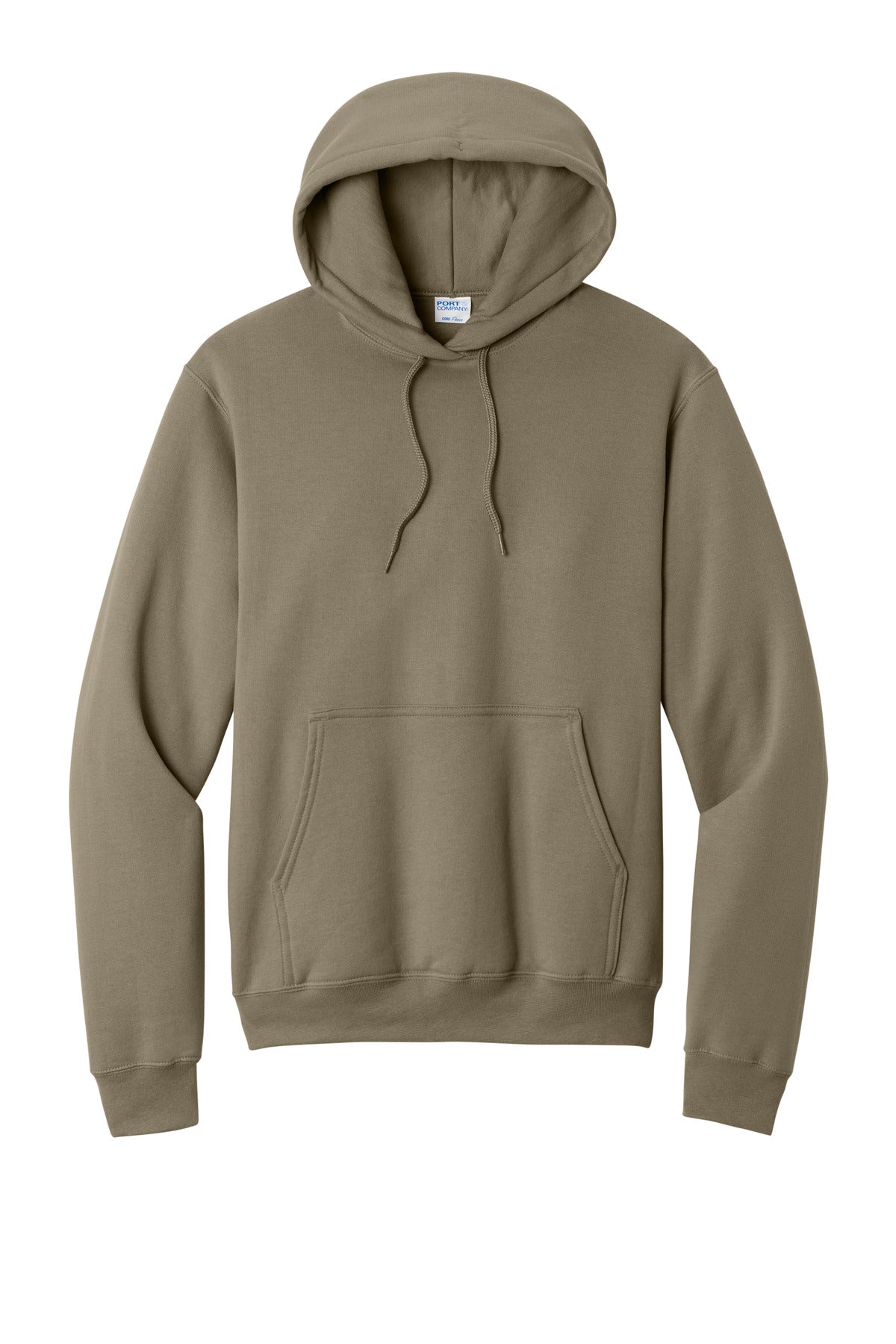 Port & Co Core Fleece Pullover Hooded Sweatshirt - Coyote Brown