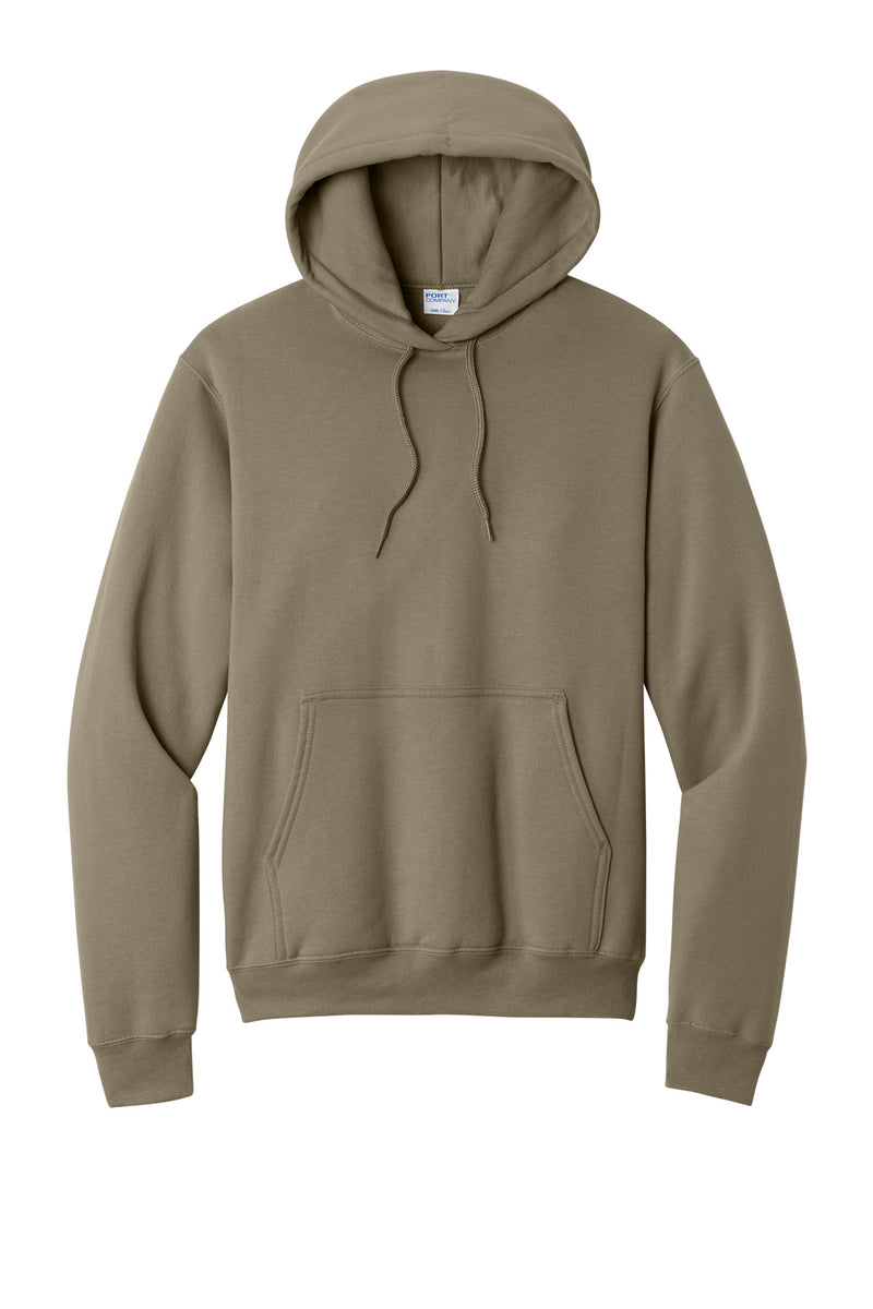 Port & Co Core Fleece Pullover Hooded Sweatshirt - Coyote Brown