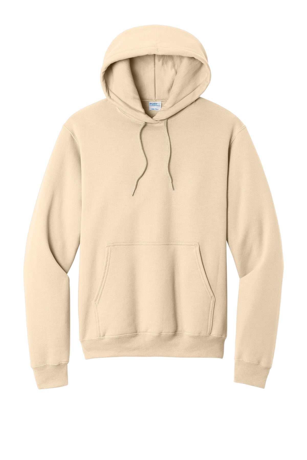 Port & Co Core Fleece Pullover Hooded Sweatshirt - Creme