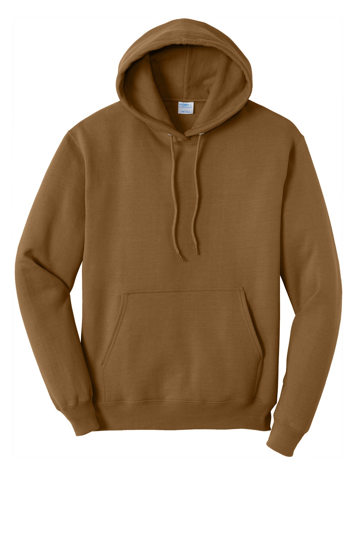 Port & Co Core Fleece Pullover Hooded Sweatshirt - Duck Brown