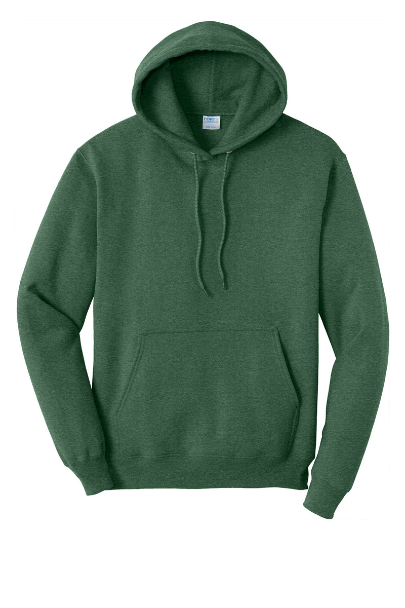 Port & Co Core Fleece Pullover Hooded Sweatshirt - Forest Green Heather