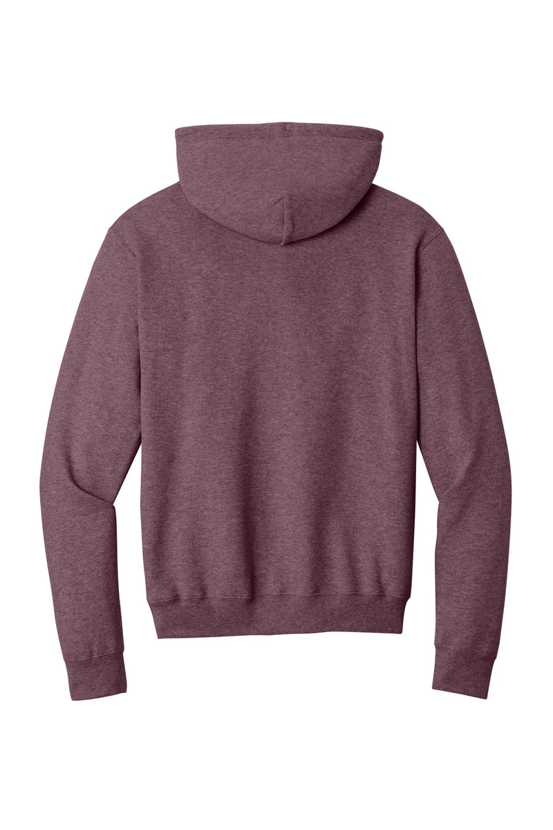 Port & Co Core Fleece Pullover Hooded Sweatshirt - Heather Athletic Maroon