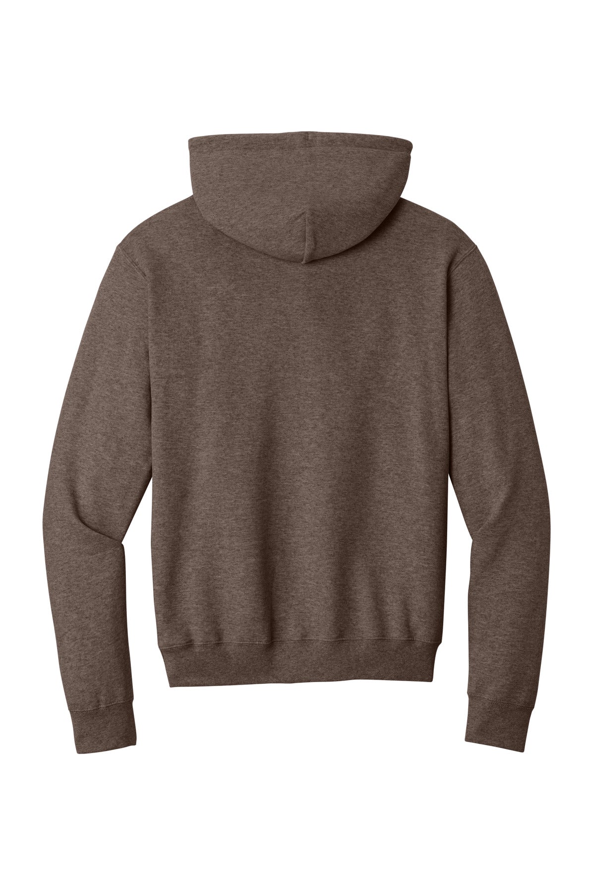 Port & Co Core Fleece Pullover Hooded Sweatshirt - Heather Dark Chocolate Brown