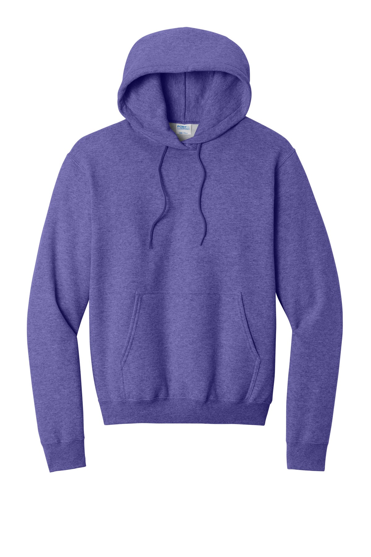 Port & Co Core Fleece Pullover Hooded Sweatshirt - Heather Purple
