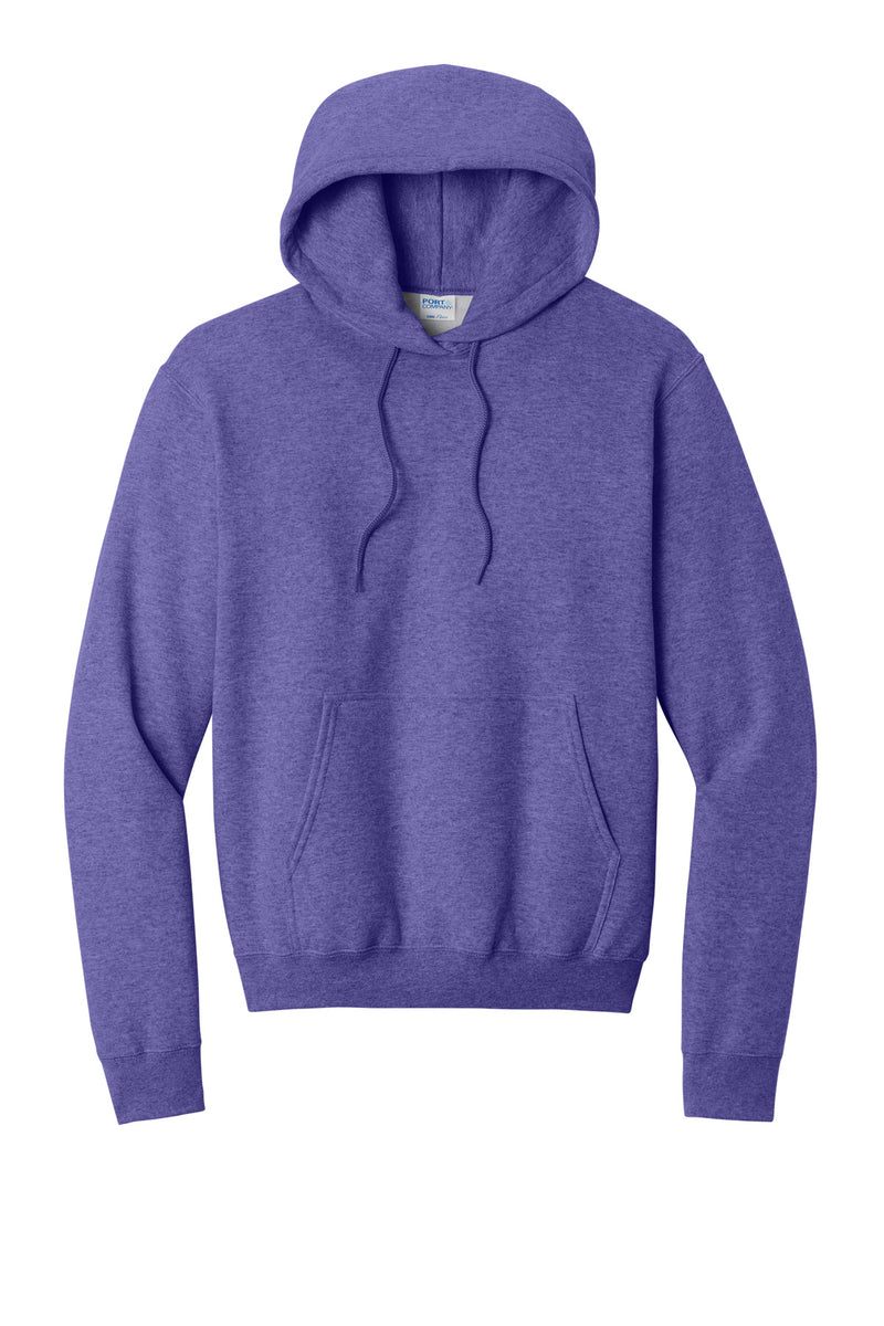 Port & Co Core Fleece Pullover Hooded Sweatshirt - Heather Purple