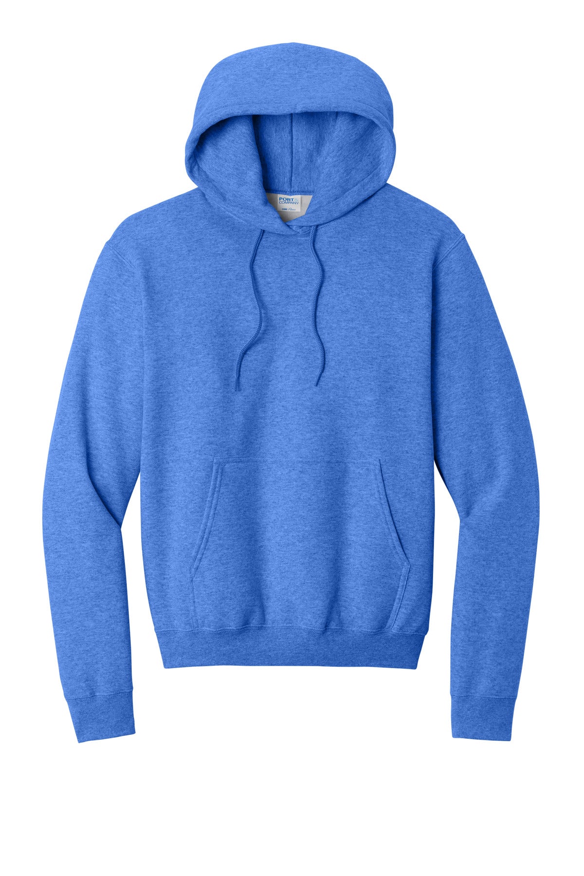 Port & Co Core Fleece Pullover Hooded Sweatshirt - Heather Royal