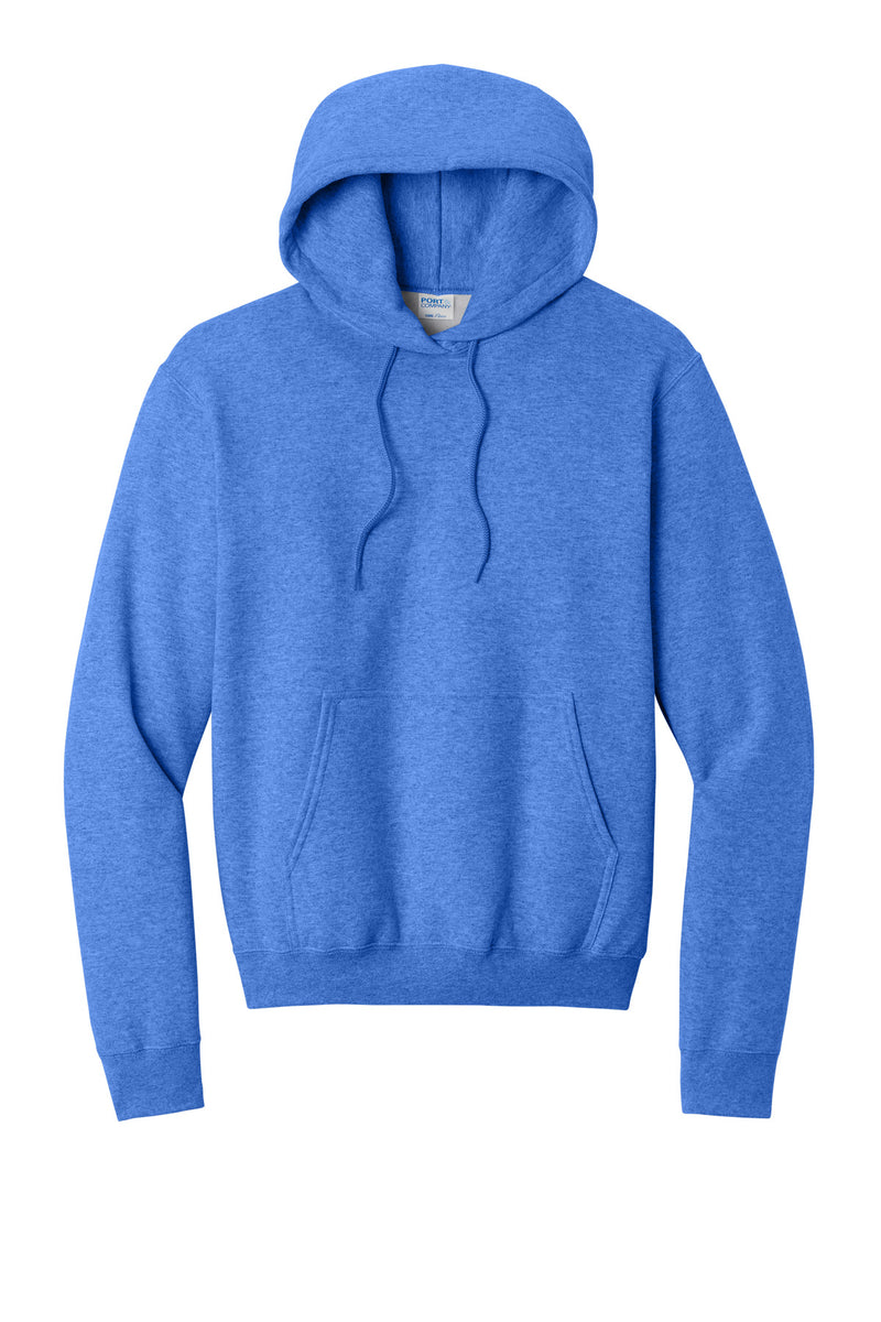 Port & Co Core Fleece Pullover Hooded Sweatshirt - Heather Royal
