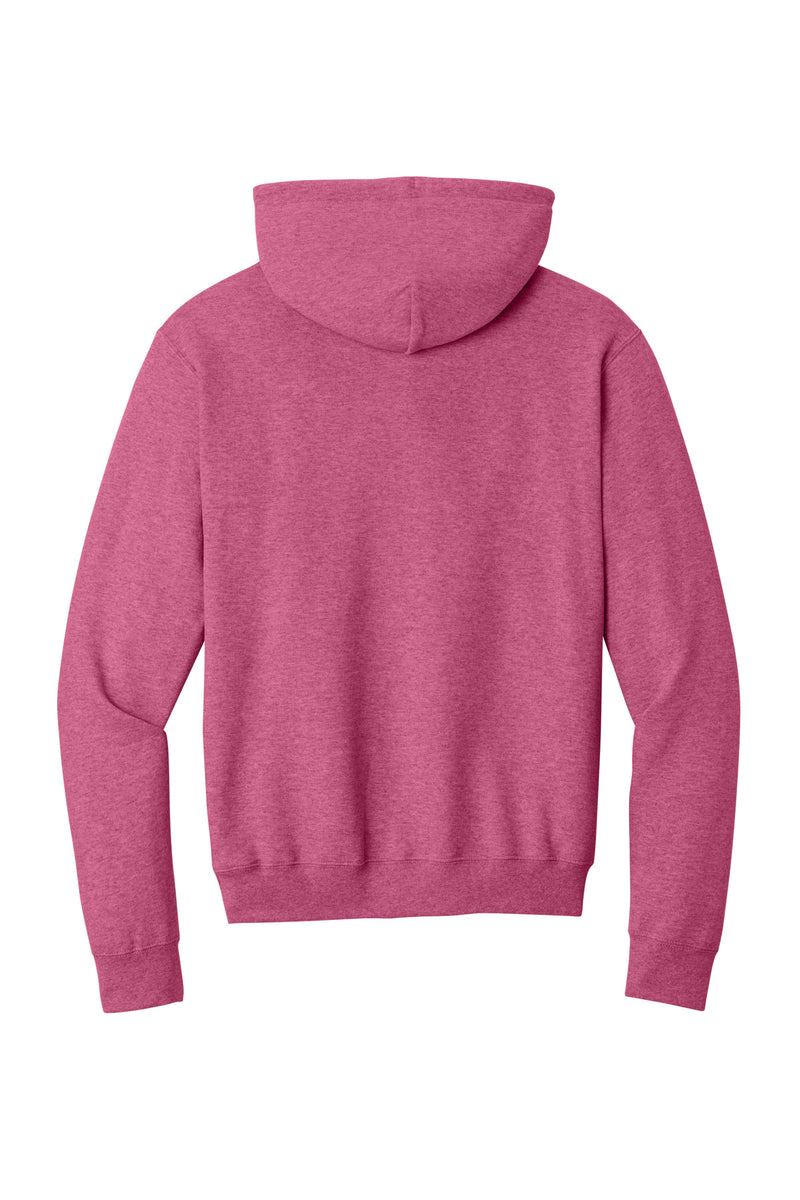 Port & Co Core Fleece Pullover Hooded Sweatshirt - Heather Sangria