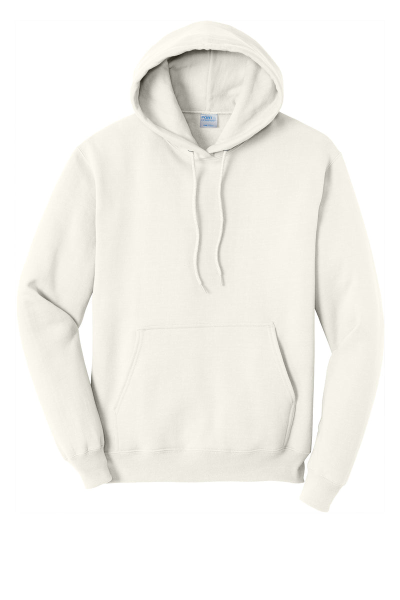Port & Co Core Fleece Pullover Hooded Sweatshirt - Ivory