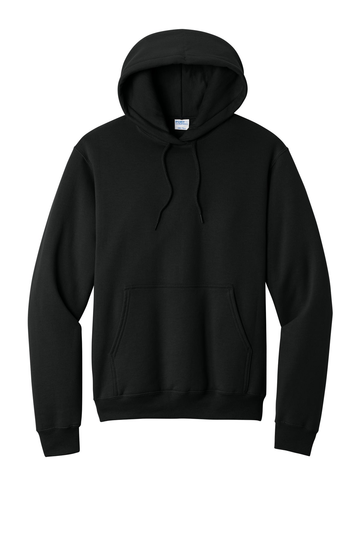 Port & Co Core Fleece Pullover Hooded Sweatshirt - Jet Black