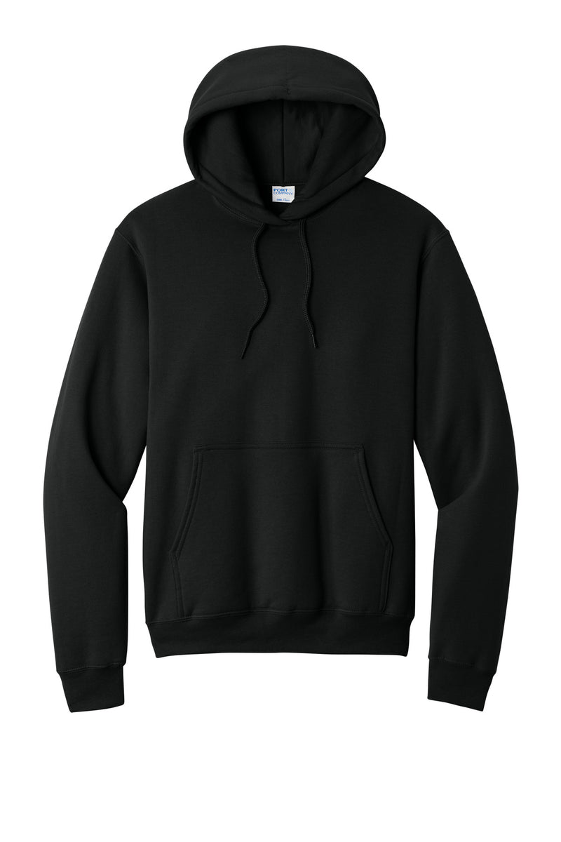Port & Co Core Fleece Pullover Hooded Sweatshirt - Jet Black