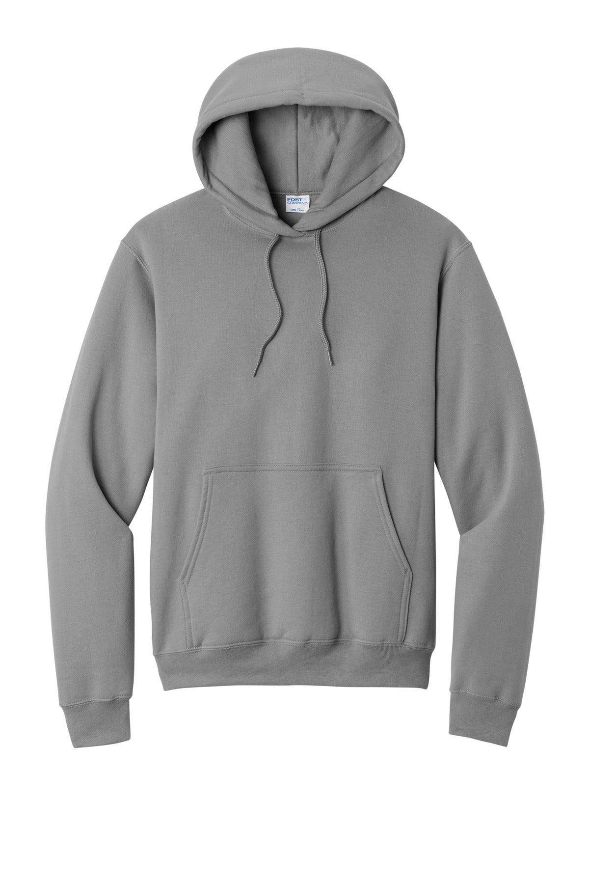 Port & Co Core Fleece Pullover Hooded Sweatshirt - Medium Grey
