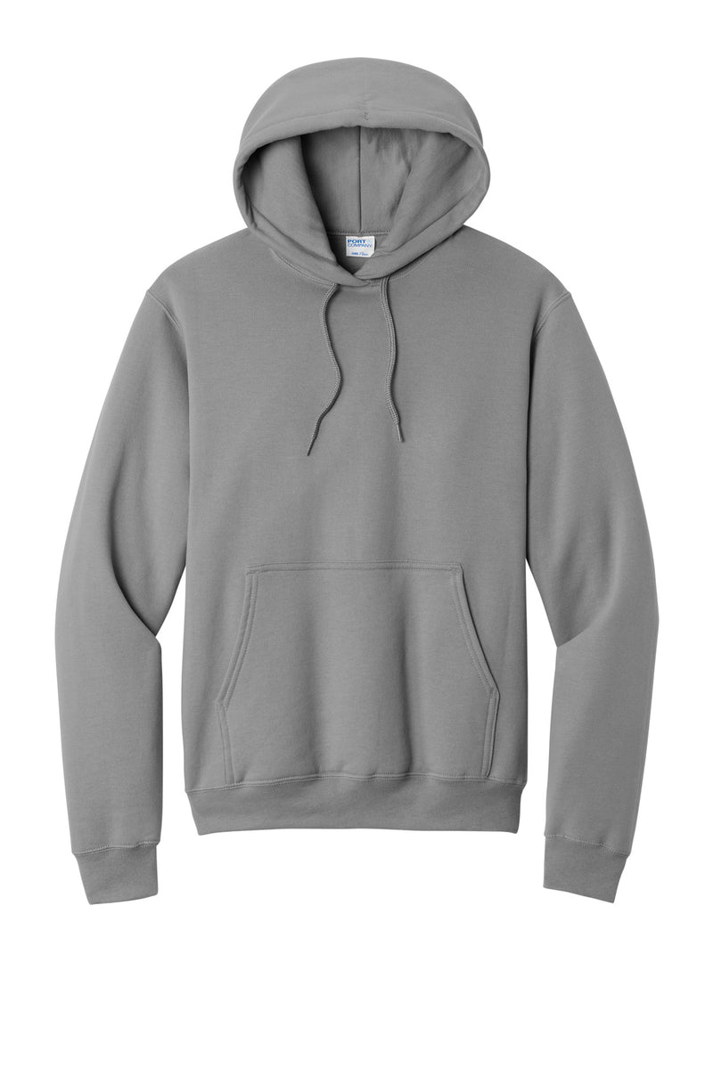Port & Co Core Fleece Pullover Hooded Sweatshirt - Medium Grey