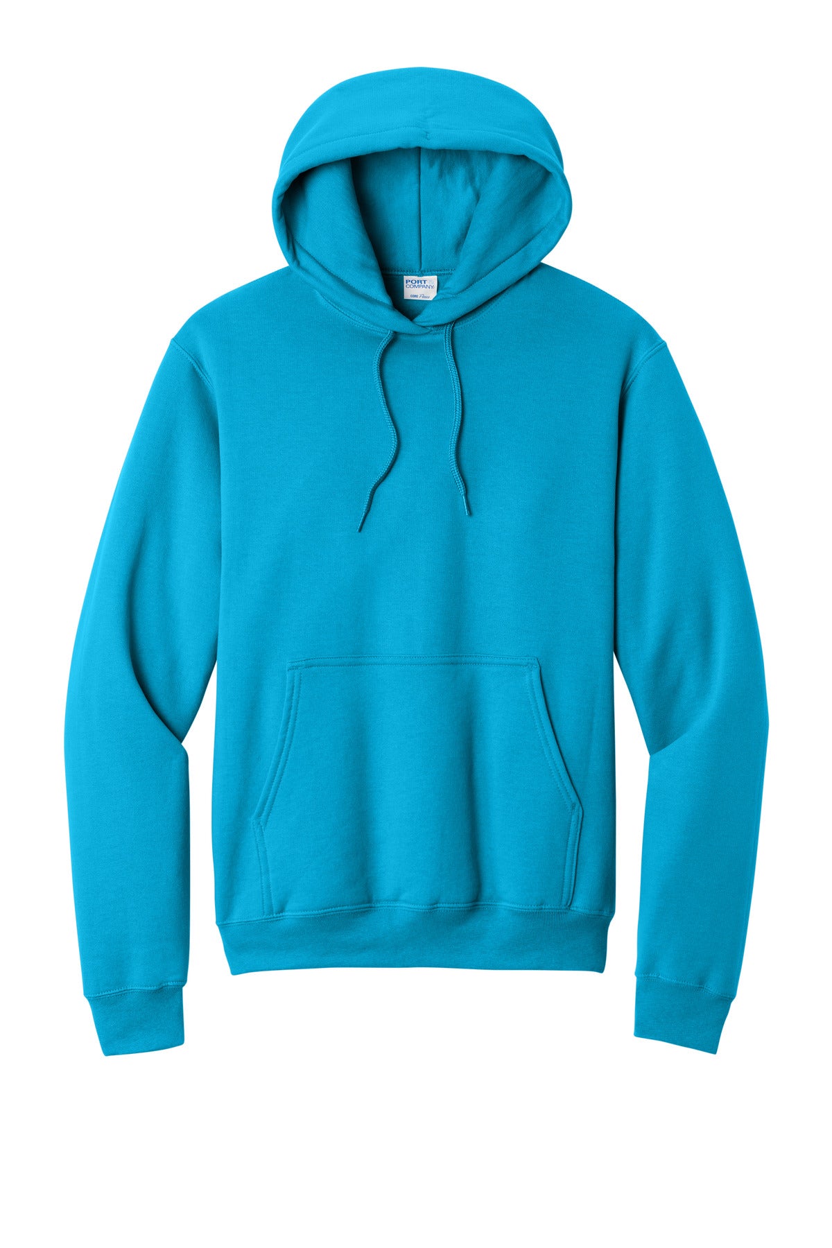Port & Co Core Fleece Pullover Hooded Sweatshirt - Neon Blue