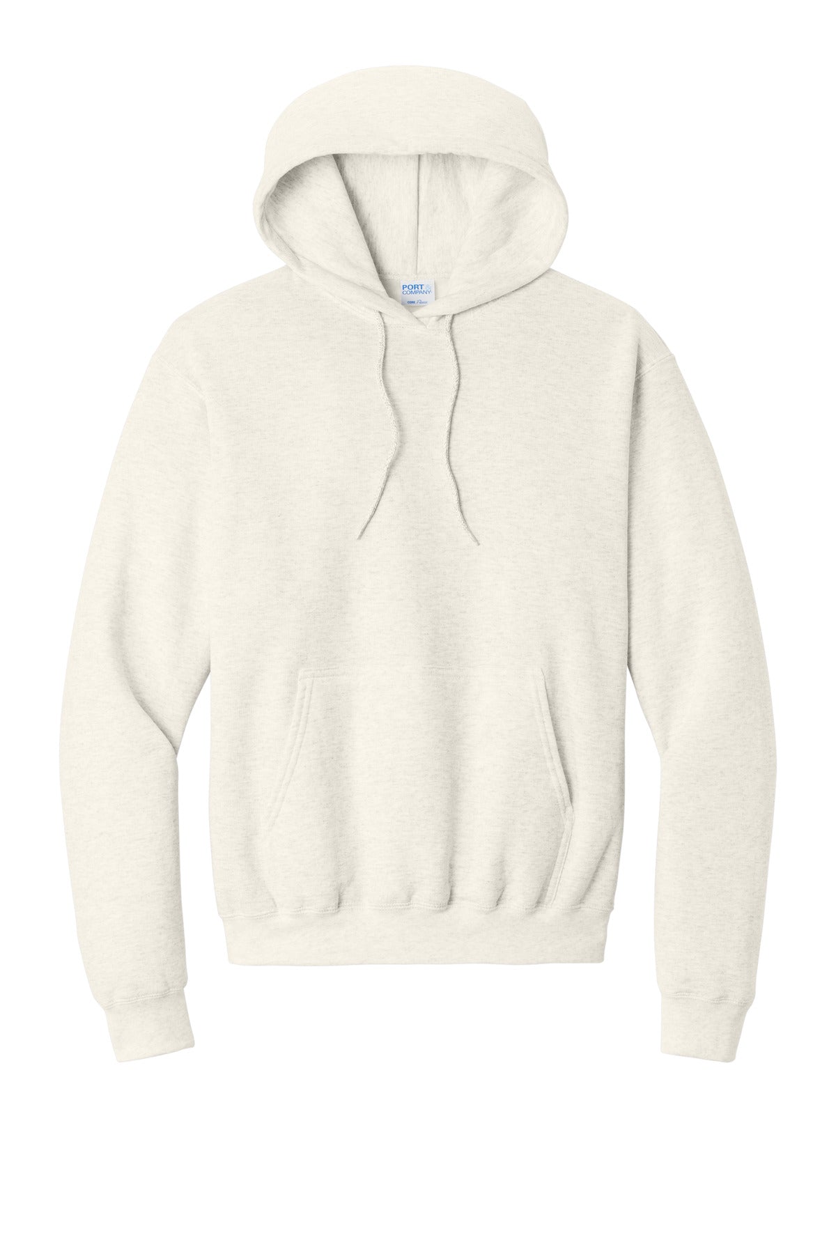 Port & Co Core Fleece Pullover Hooded Sweatshirt - Oatmeal Heather