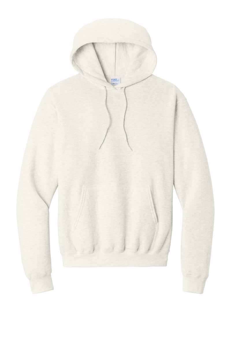 Port & Co Core Fleece Pullover Hooded Sweatshirt - Oatmeal Heather