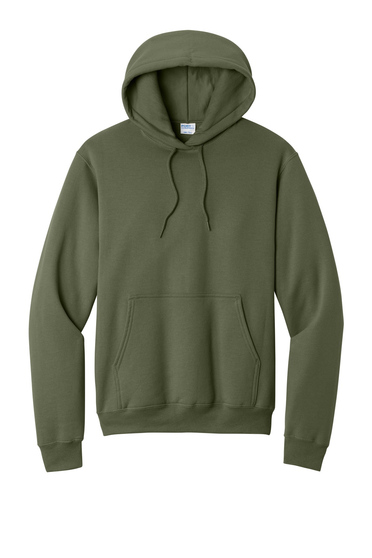 Port & Co Core Fleece Pullover Hooded Sweatshirt - Olive Drab Green
