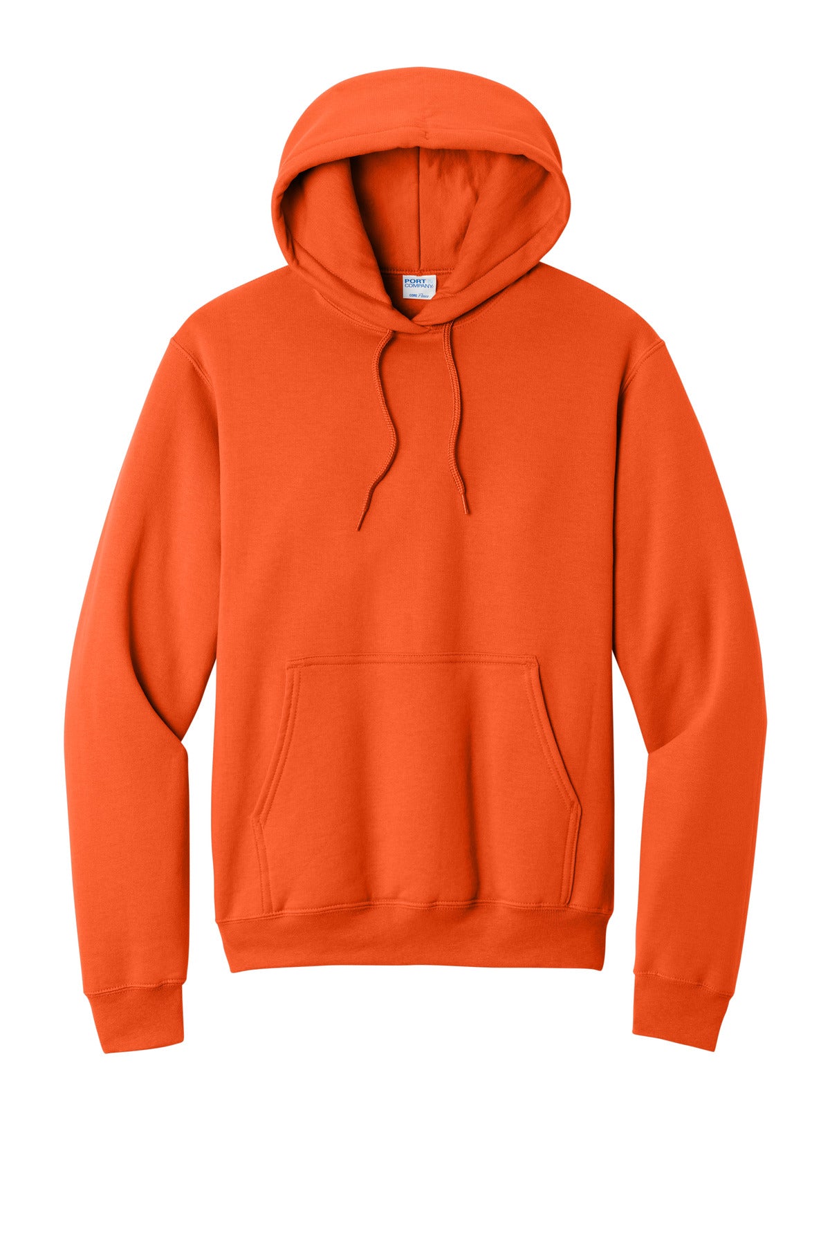Port & Co Core Fleece Pullover Hooded Sweatshirt - Orange