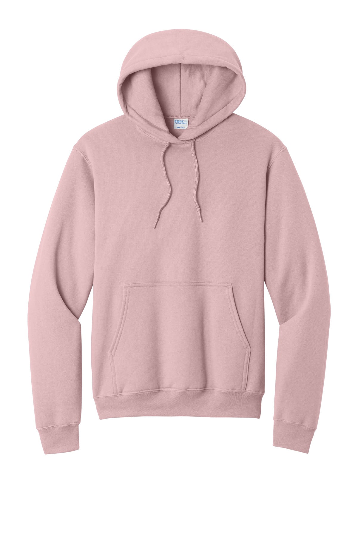 Port & Co Core Fleece Pullover Hooded Sweatshirt - Pale Blush