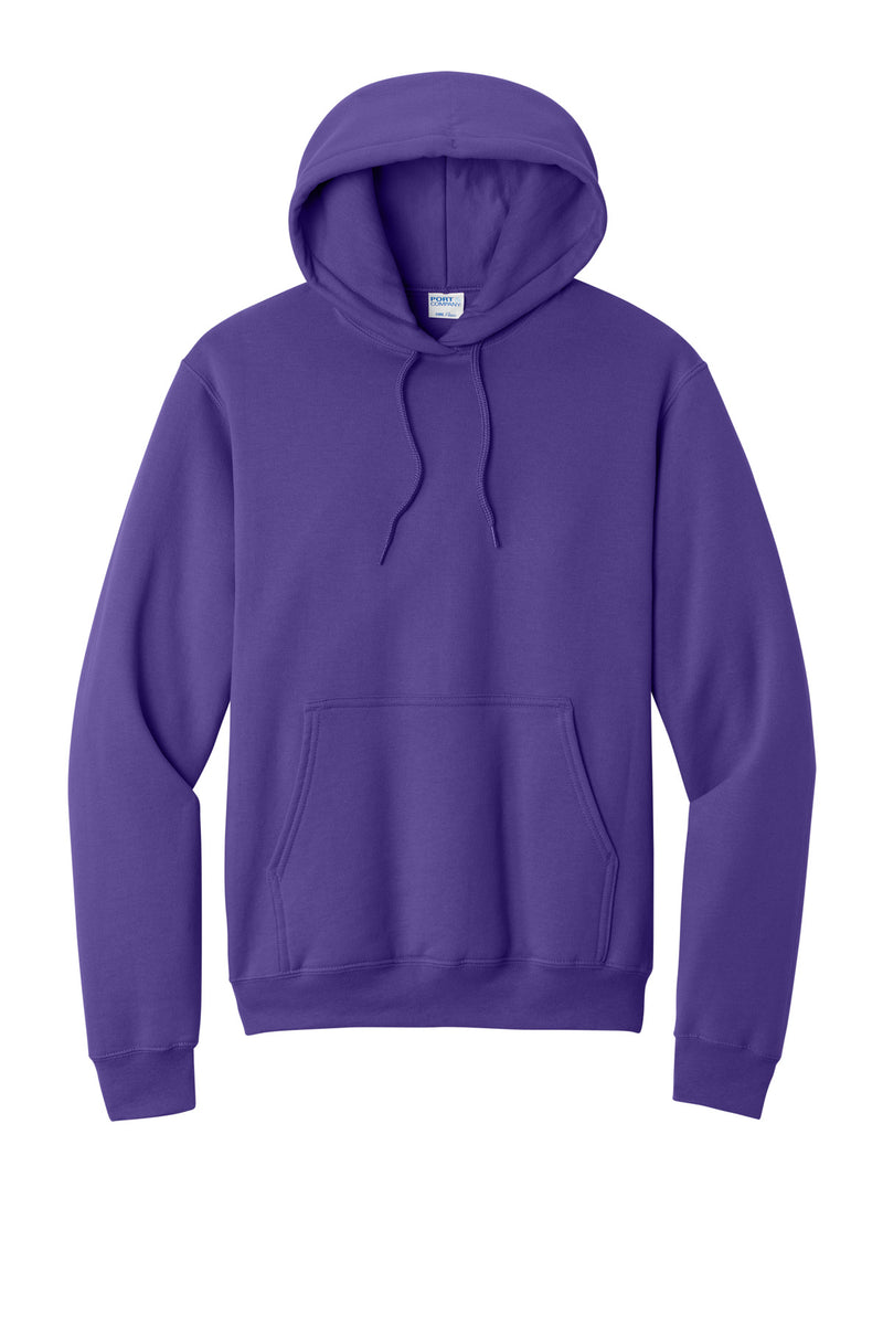 Port & Co Core Fleece Pullover Hooded Sweatshirt - Purple