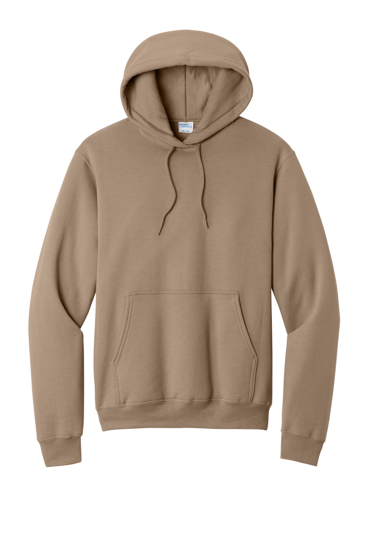 Port & Co Core Fleece Pullover Hooded Sweatshirt - Sand