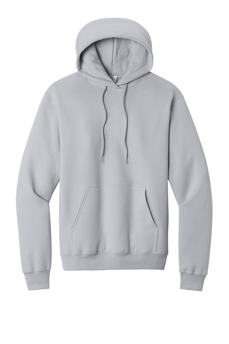 Port & Co Core Fleece Pullover Hooded Sweatshirt - Silver