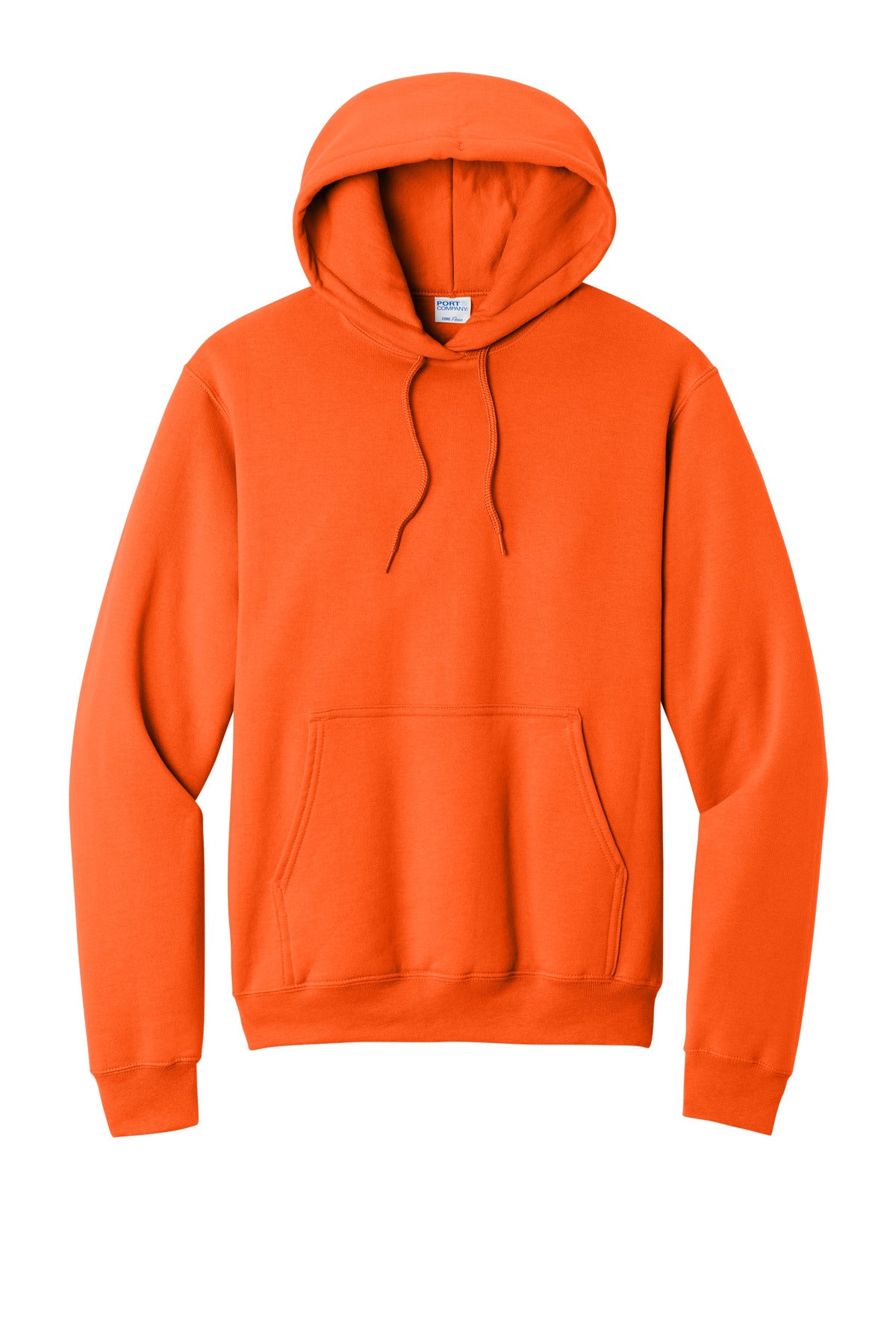 Port & Co Core Fleece Pullover Hooded Sweatshirt - S. Orange
