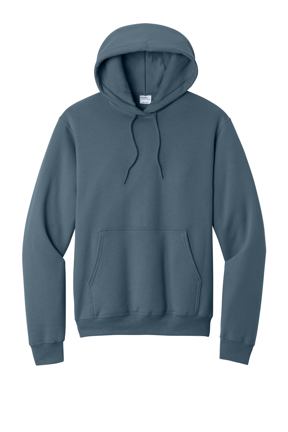 Port & Co Core Fleece Pullover Hooded Sweatshirt - Steel Blue