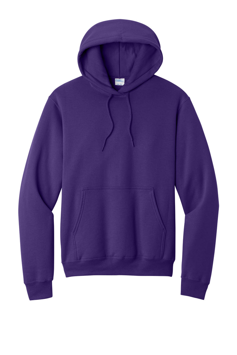 Port & Co Core Fleece Pullover Hooded Sweatshirt - Team Purple