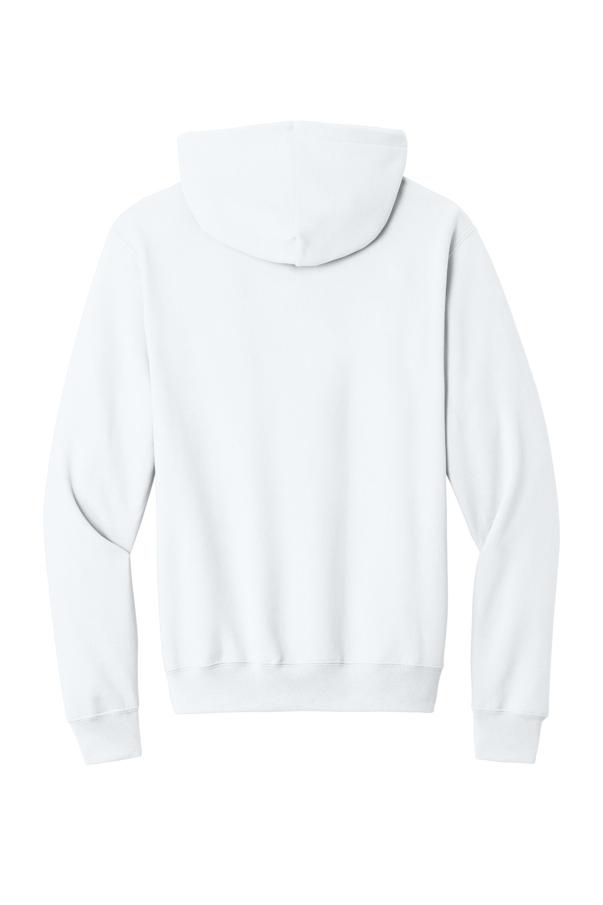 Port & Co Core Fleece Pullover Hooded Sweatshirt - White