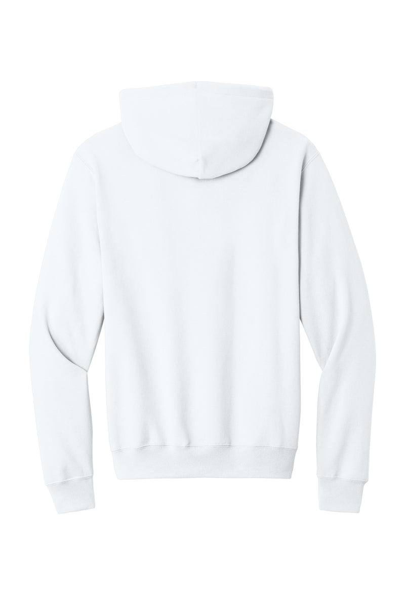 Port & Co Core Fleece Pullover Hooded Sweatshirt - White