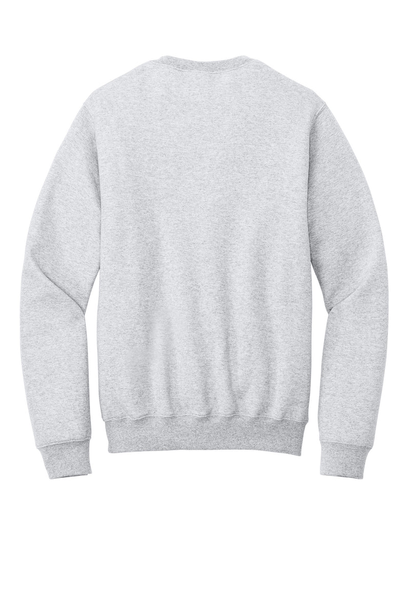 Port & Co Core Fleece Crewneck Pocket Sweatshirt - Ash