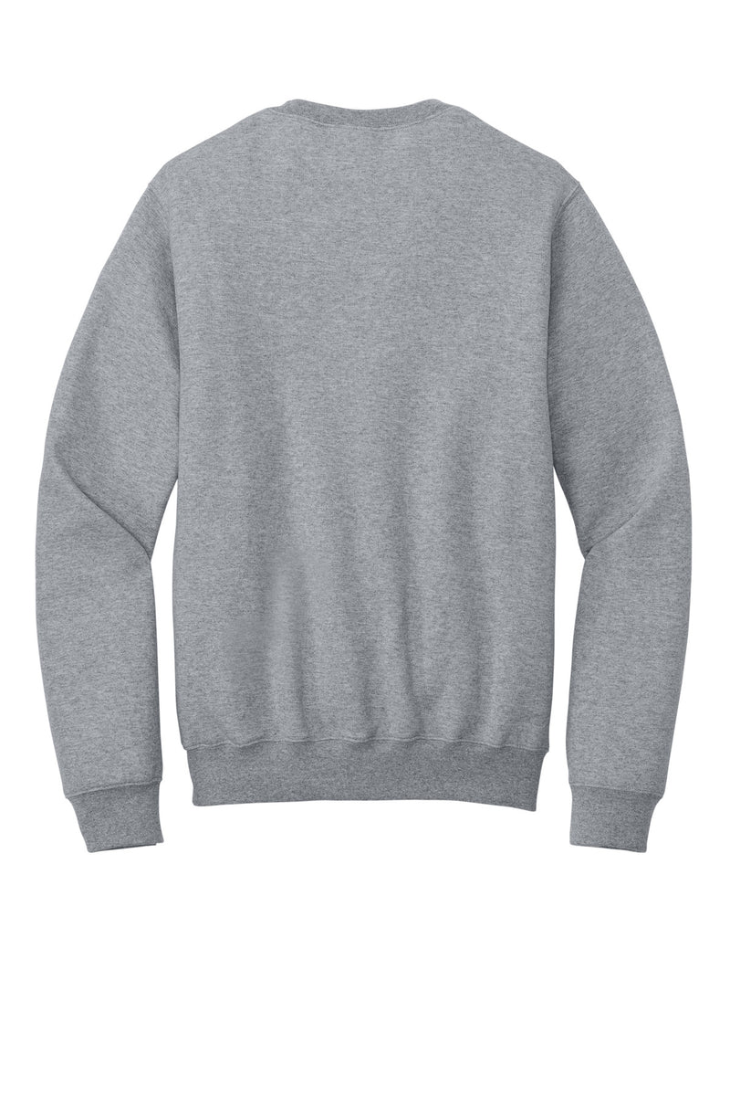 Port & Co Core Fleece Crewneck Pocket Sweatshirt - Athletic Heather