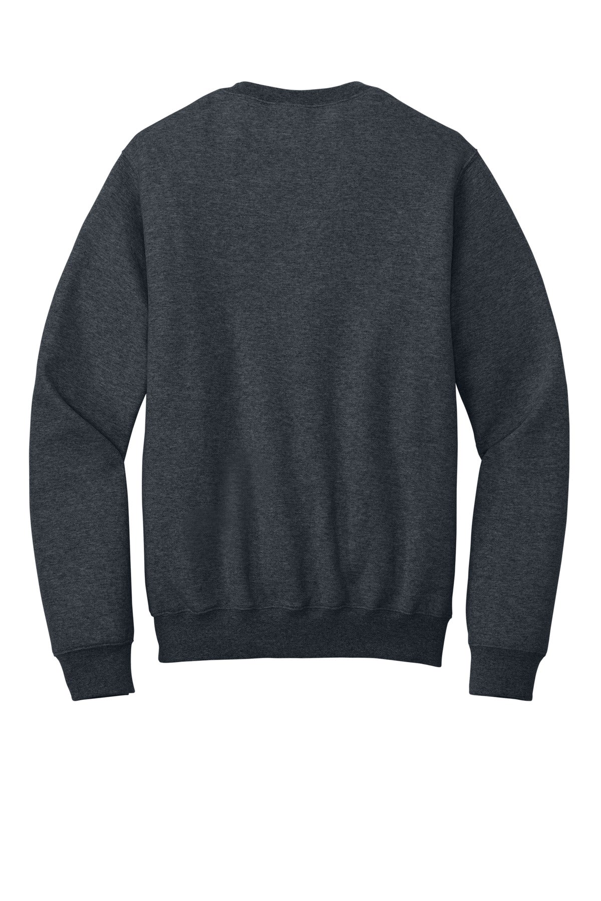 Port & Co Core Fleece Crewneck Pocket Sweatshirt - Dark Heather Grey