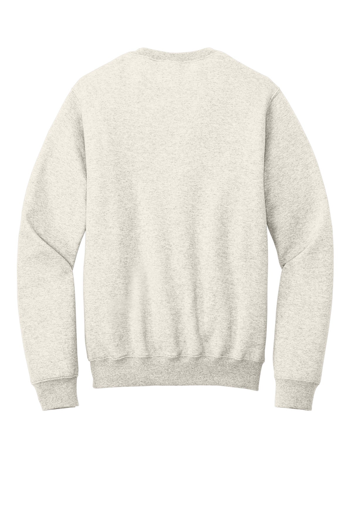 Port & Co Core Fleece Crewneck Pocket Sweatshirt - Oatmeal Heather