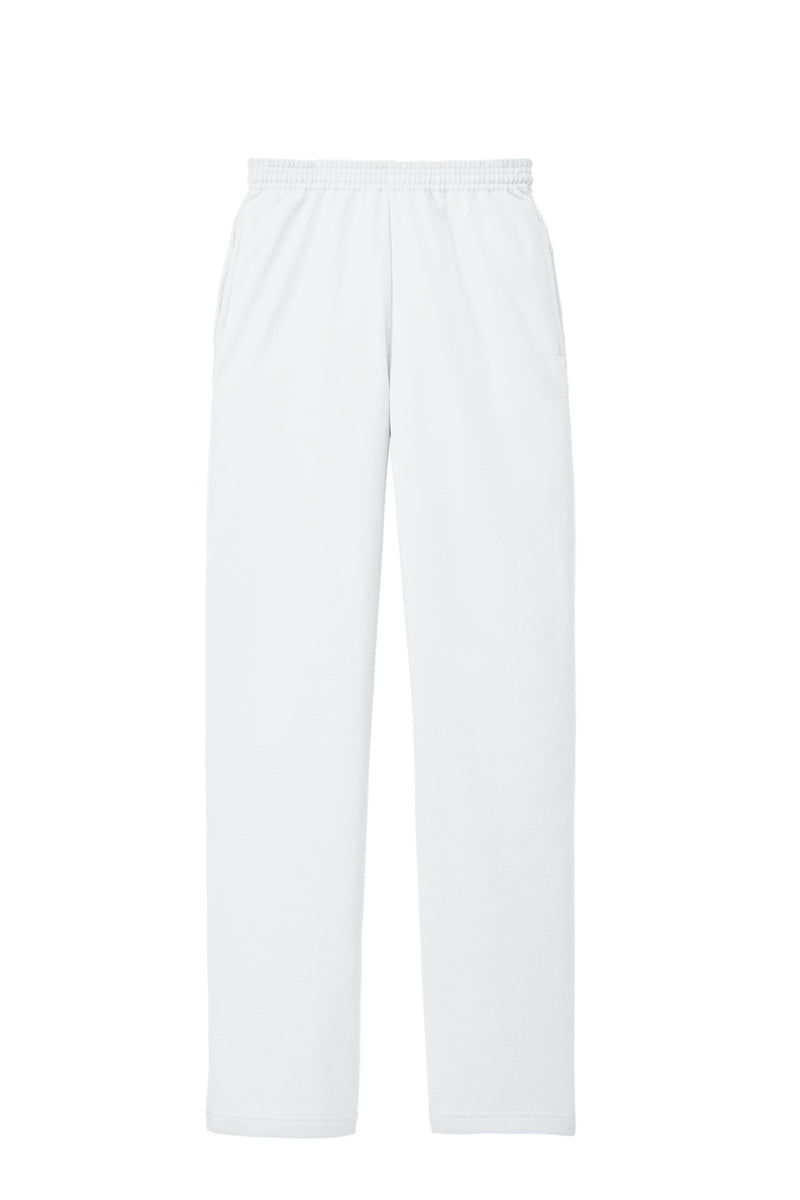Port & Co Core Fleece Sweatpant with Pockets - White