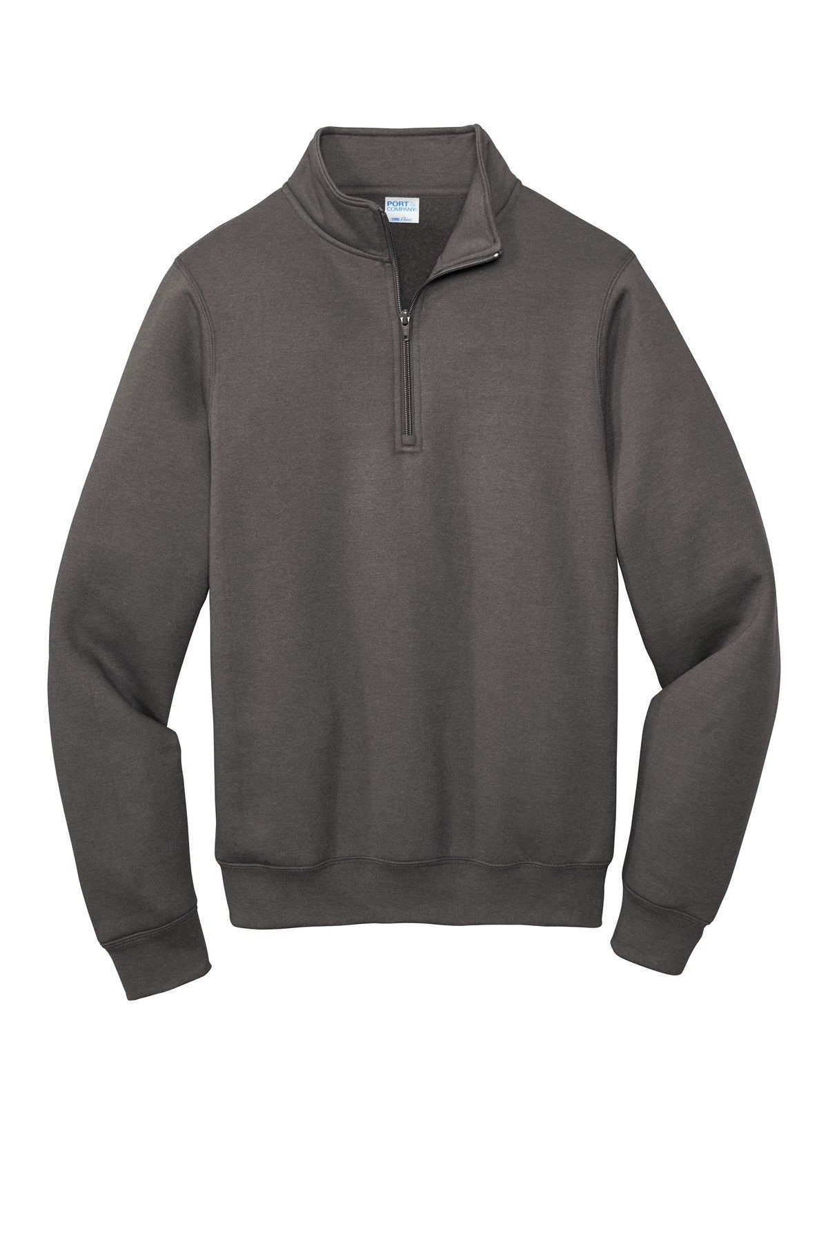 Port & Co Core Fleece 1/4-Zip Pullover Sweatshirt - Charcoal