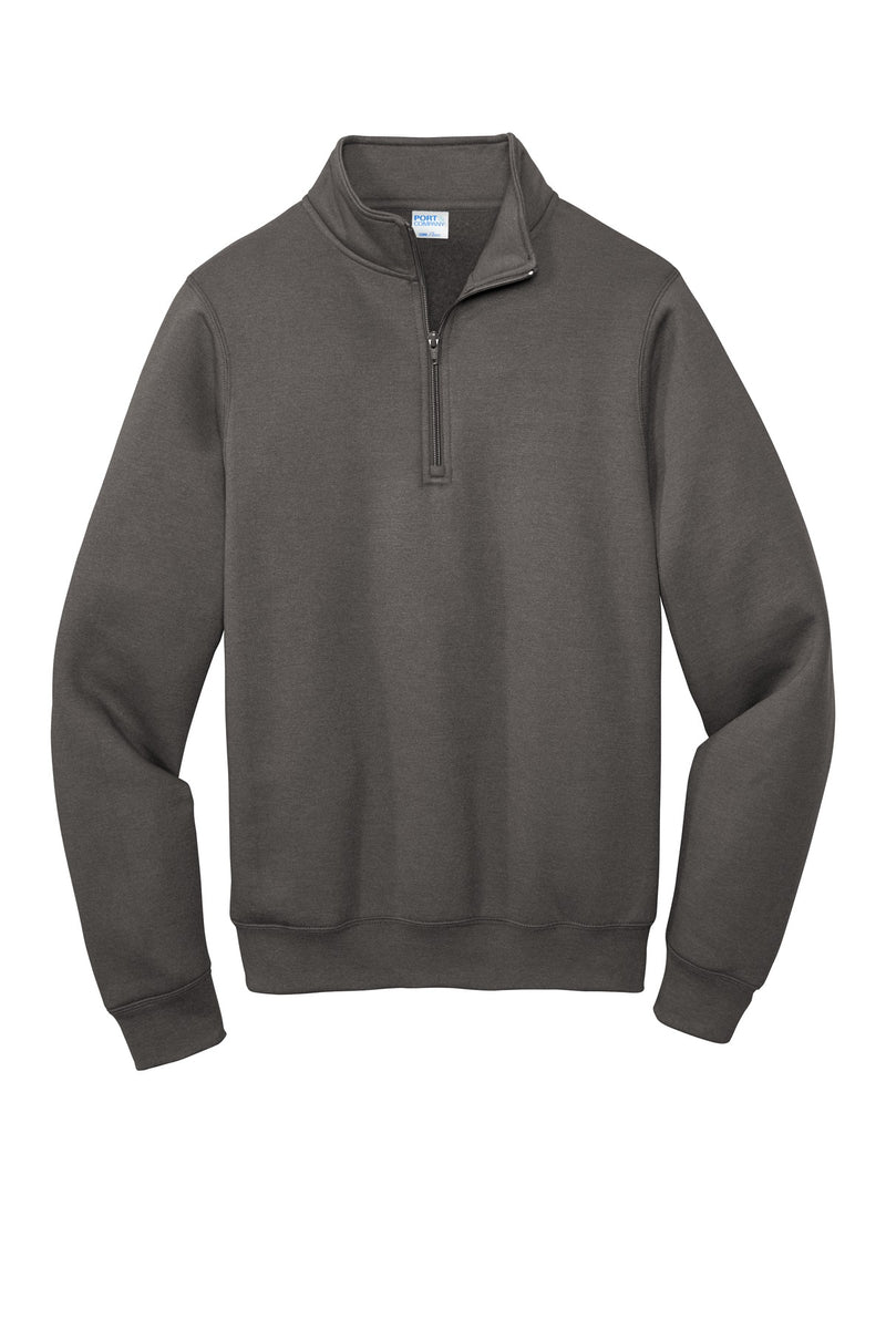 Port & Co Core Fleece 1/4-Zip Pullover Sweatshirt - Charcoal