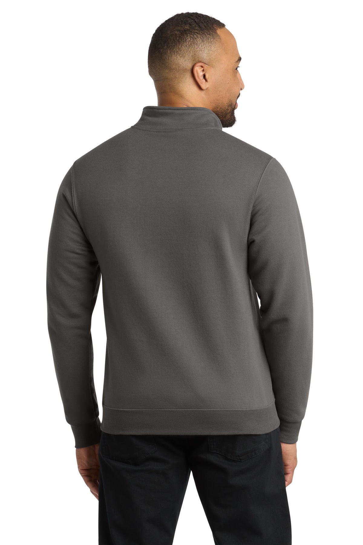 Port & Co Core Fleece 1/4-Zip Pullover Sweatshirt - Charcoal