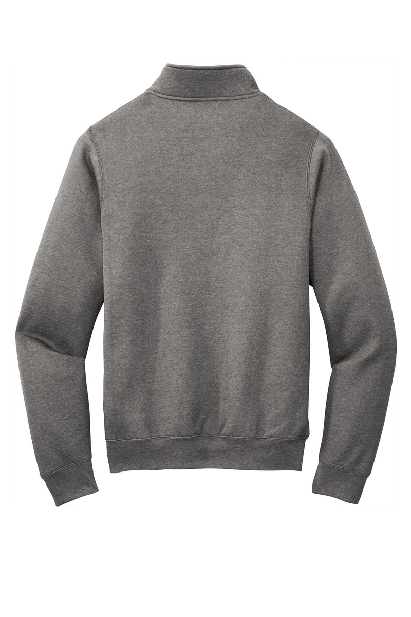 Port & Co Core Fleece 1/4-Zip Pullover Sweatshirt - Graphite Heather