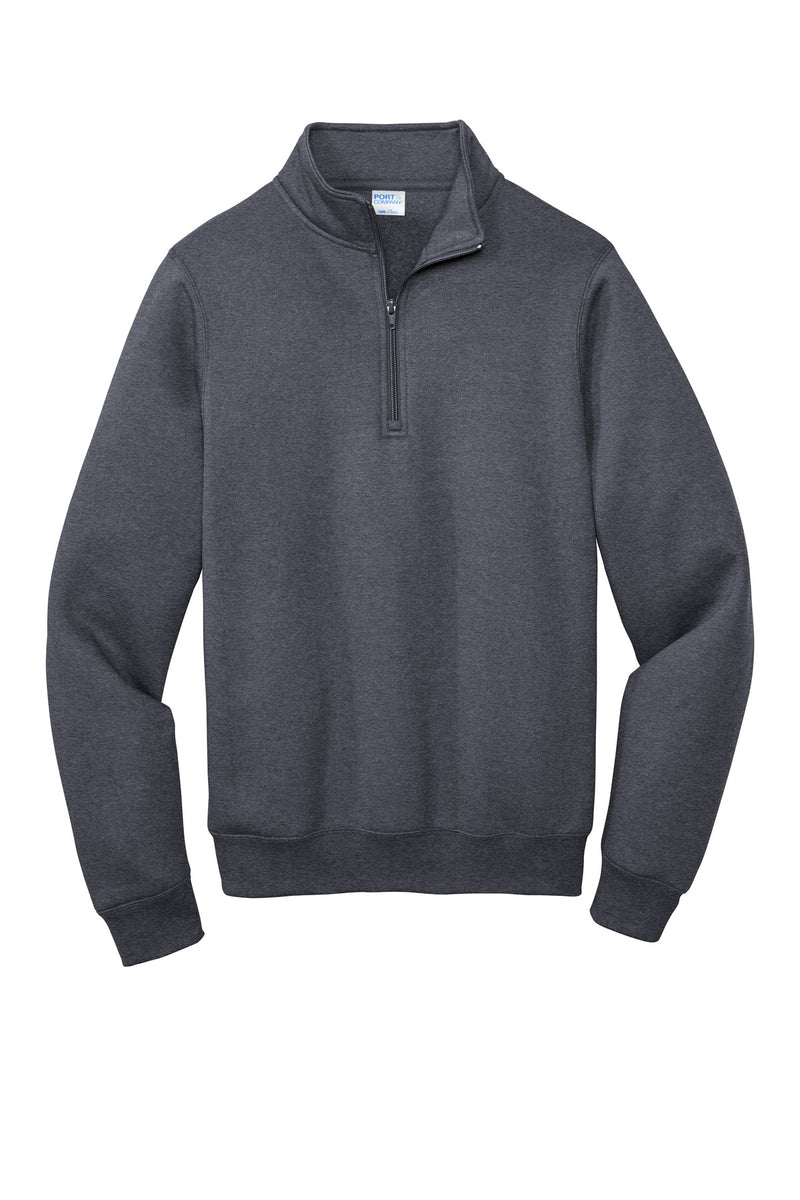 Port & Co Core Fleece 1/4-Zip Pullover Sweatshirt - Heather Navy
