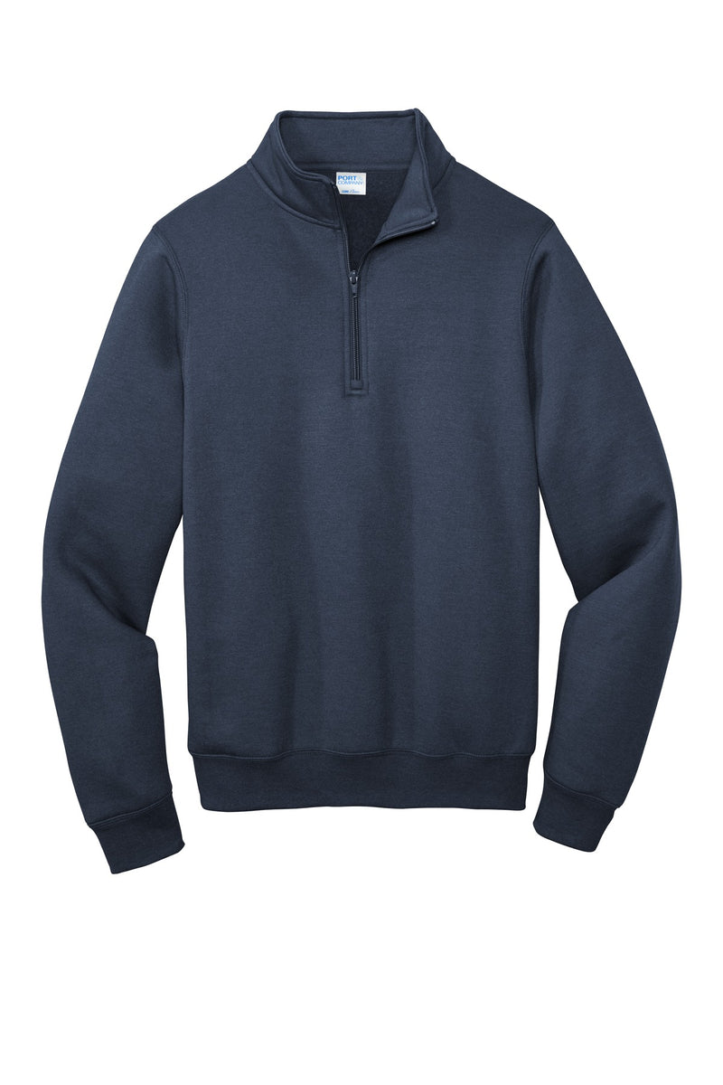 Port & Co Core Fleece 1/4-Zip Pullover Sweatshirt - Navy