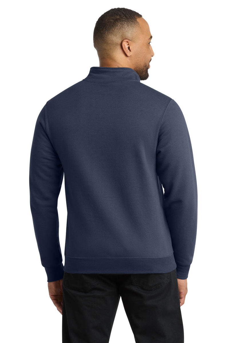 Port & Co Core Fleece 1/4-Zip Pullover Sweatshirt - Navy