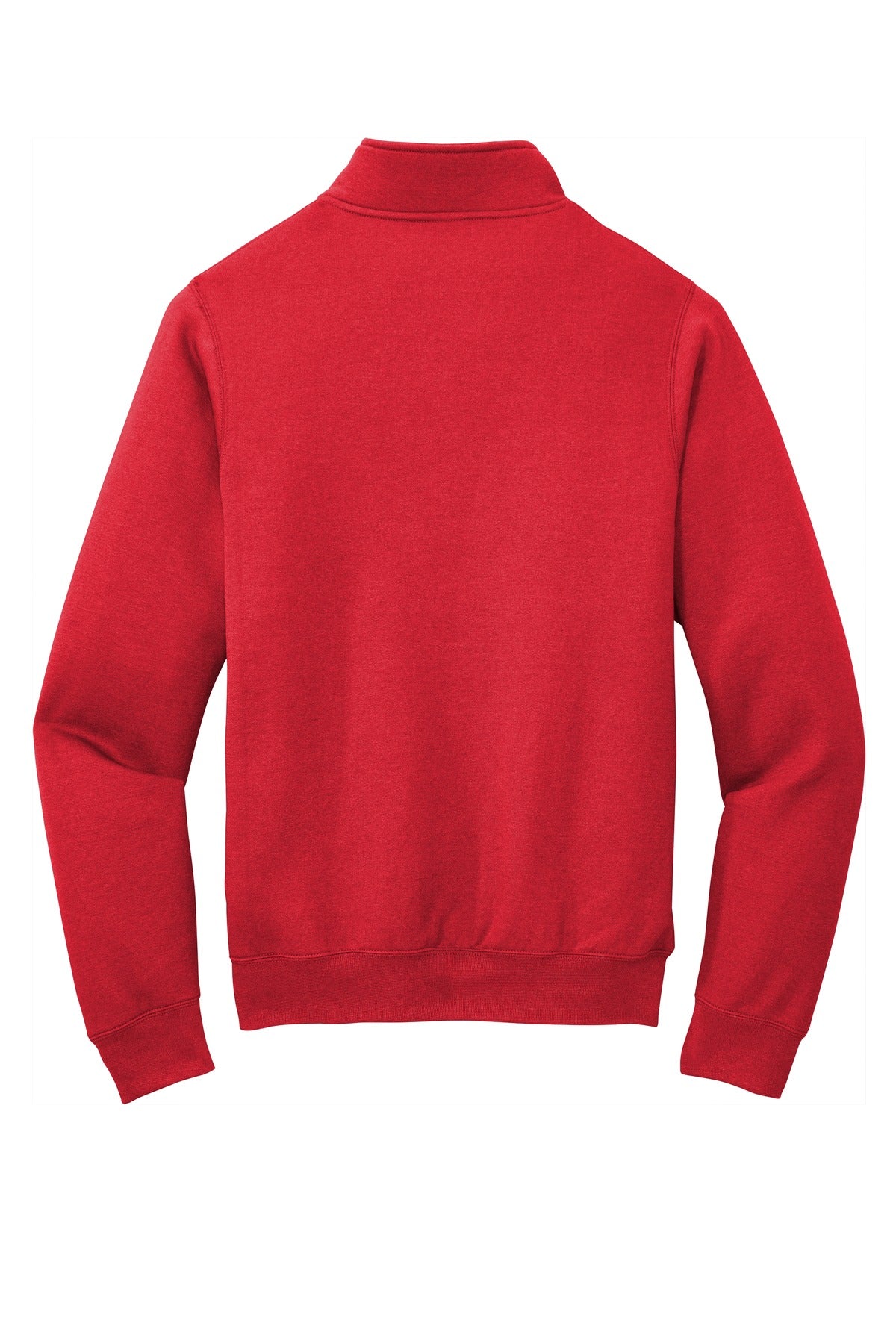 Port & Co Core Fleece 1/4-Zip Pullover Sweatshirt - Red