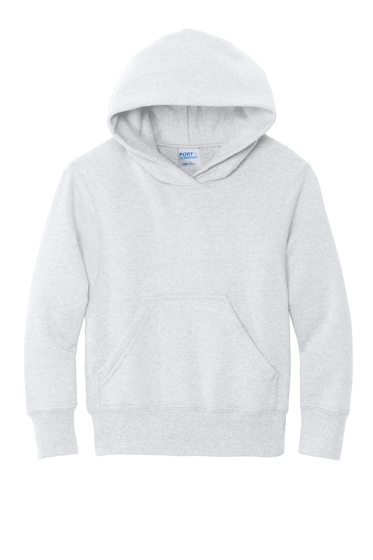 Port & Co Youth Core Fleece Pullover Hooded Sweatshirt - Ash