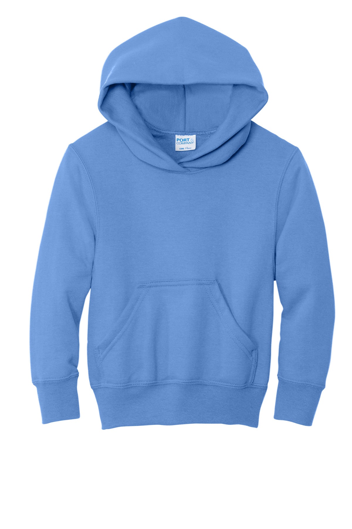 Port & Co Youth Core Fleece Pullover Hooded Sweatshirt - Carolina Blue