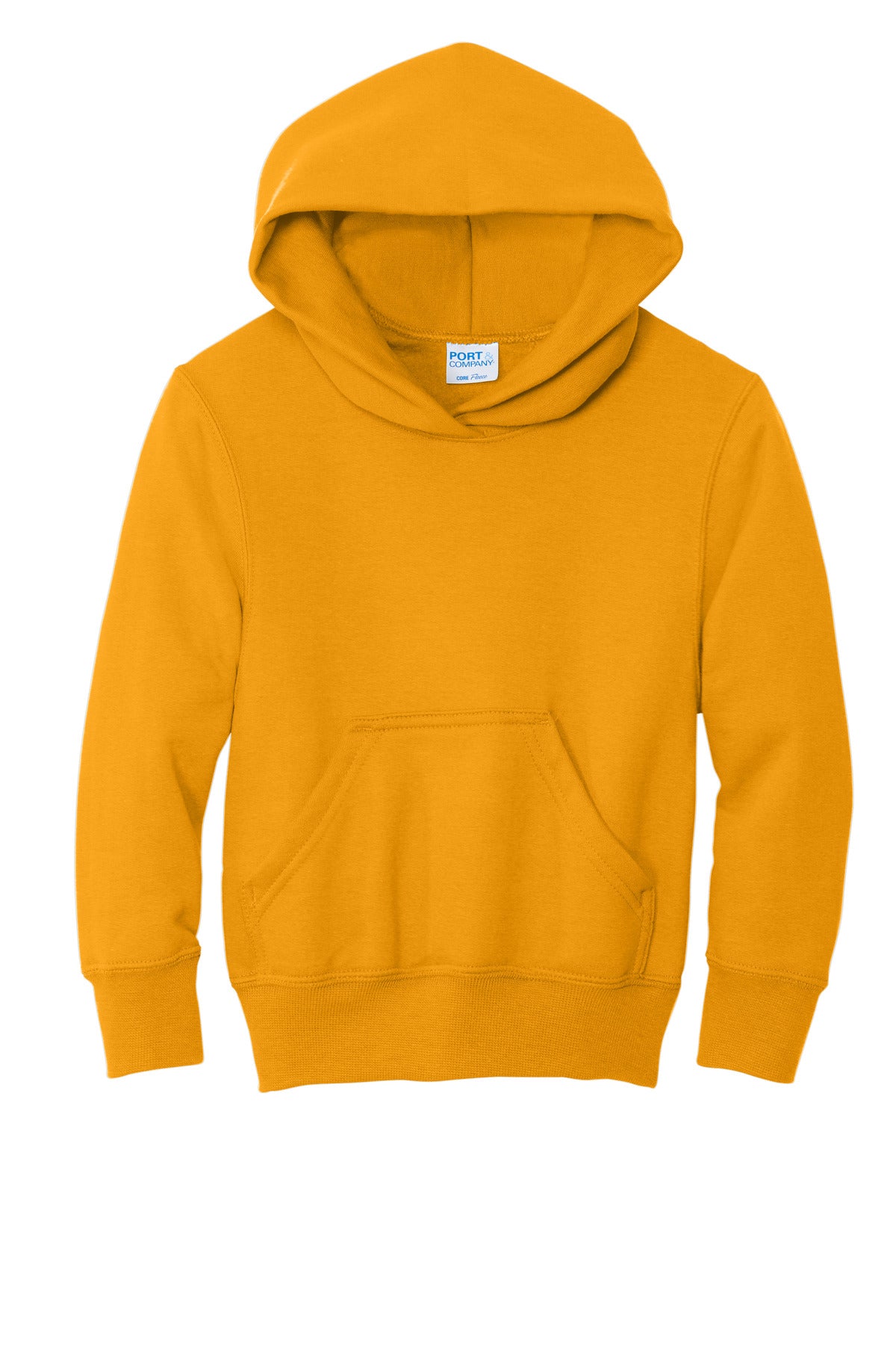 Port & Co Youth Core Fleece Pullover Hooded Sweatshirt - Gold