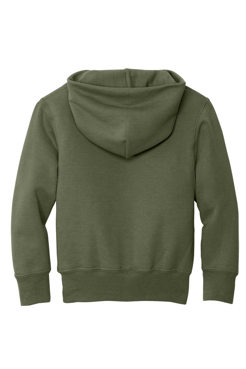Port & Co Youth Core Fleece Pullover Hooded Sweatshirt - Olive Drab Green