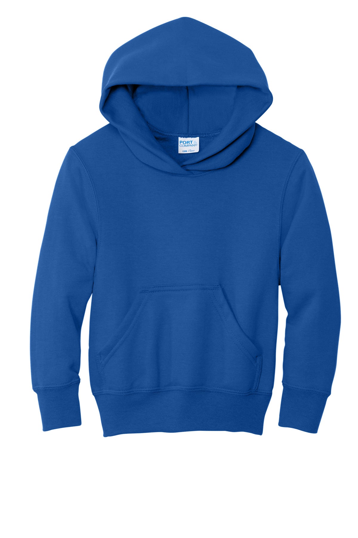 Port & Co Youth Core Fleece Pullover Hooded Sweatshirt - Royal