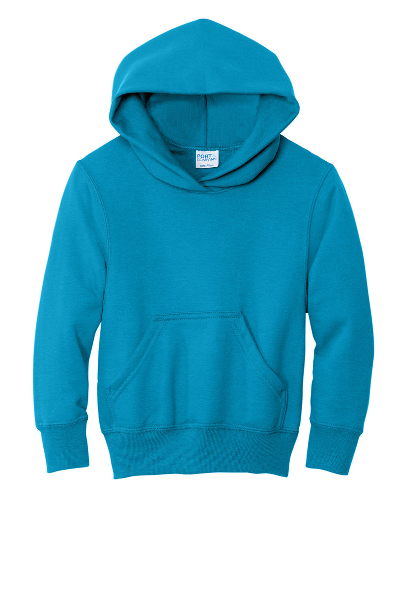 Port & Co Youth Core Fleece Pullover Hooded Sweatshirt - Sapphire